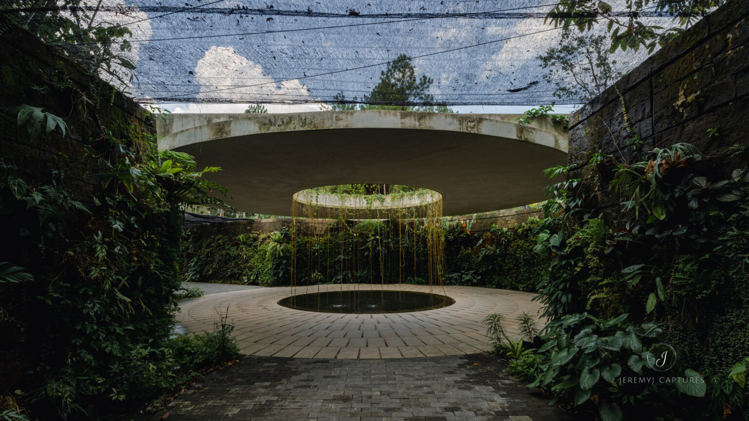 Sunken garden at chinese garden