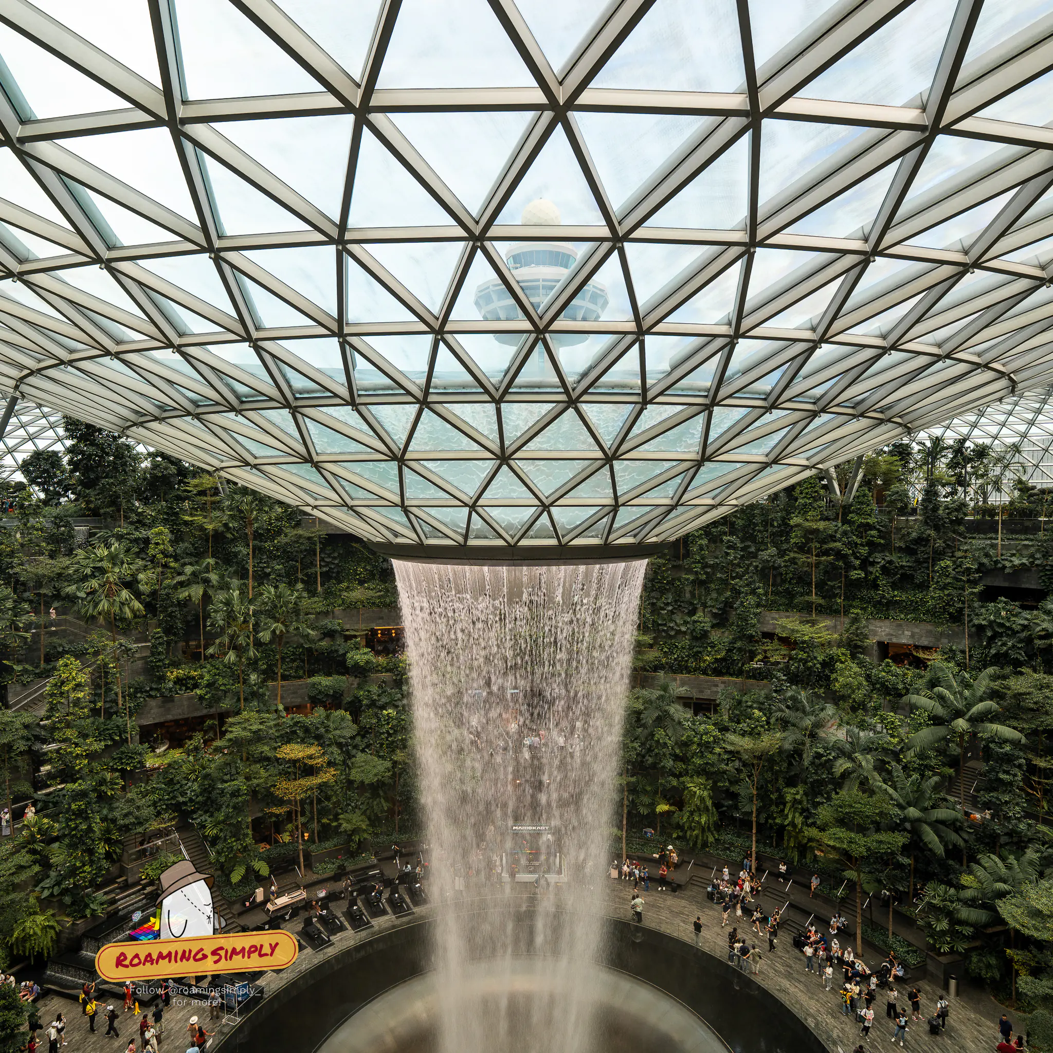Jewel Waterfall at Changi Airport