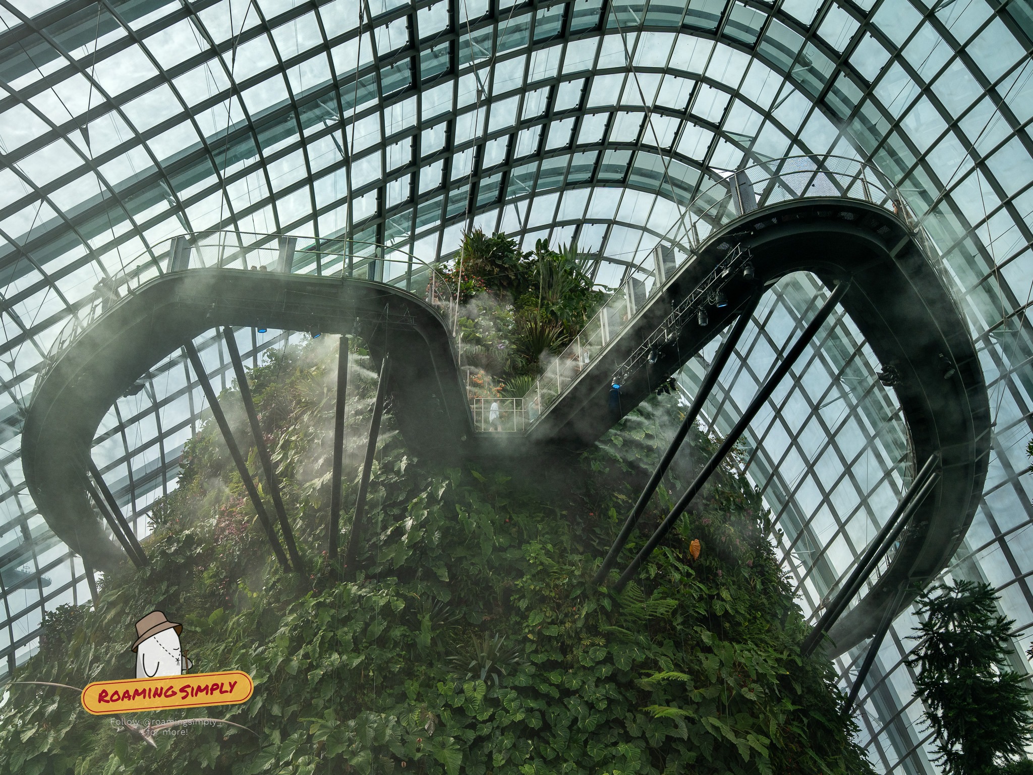 Cloud Forest in Singapore at Gardens by the bay