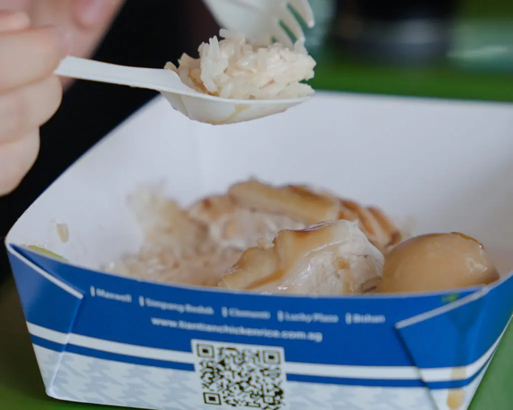 Tian Tian Chicken Scooping Rice