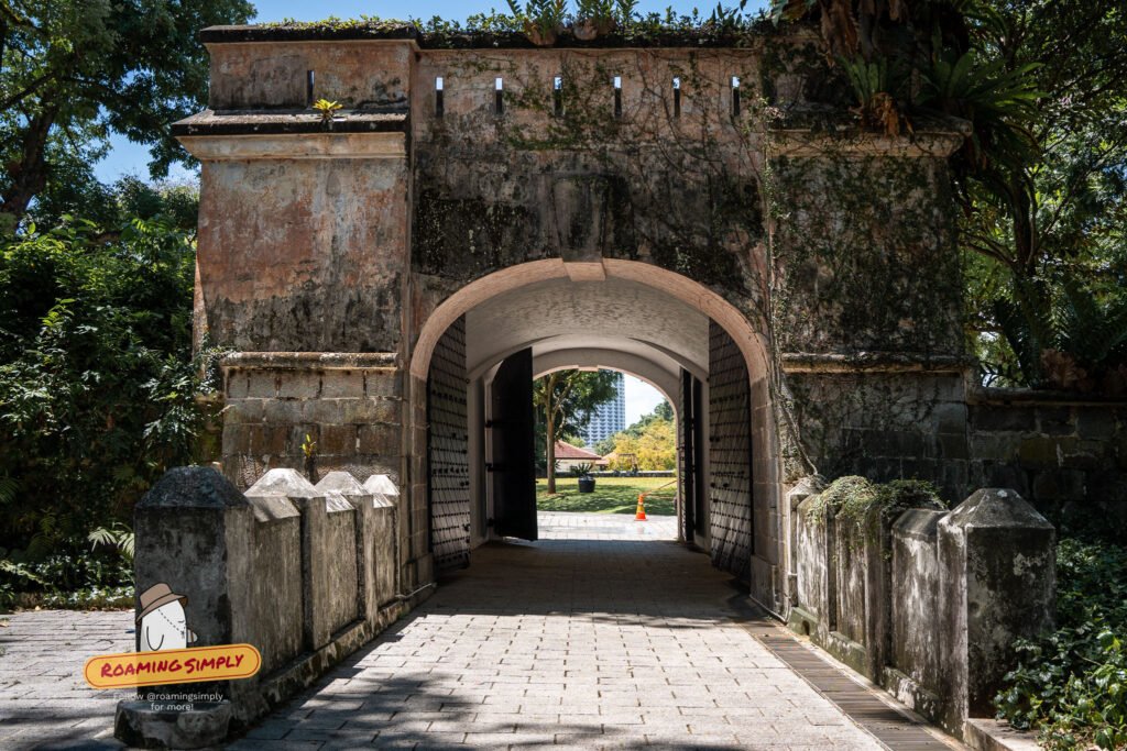 The historic Fort Gate stone archway at Fort Canning Park, Singapore
Title: The Fort Gate at Fort Canning